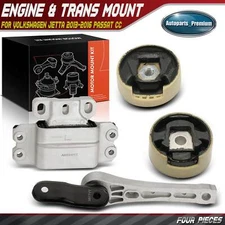 4x Motor Mount & Transmission Mount & Torque Strut Mount for VW Jetta Passat CC