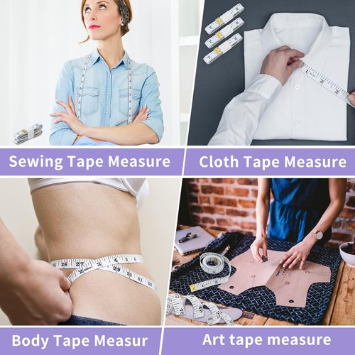 Soft Tape Measure 24 Pack Measuring Tape Bulk for Body Sewing Tailor Cloth Vinyl - Picture 6 of 12