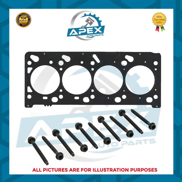 Ford Focus Rs MK1 & Zetec Turbo Mls 0.6MM Elring Kopfdichtung & Schrauben-image