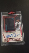 2025 Leaf In The Game Used KEN GRIFFEY JR. Super Swatch Signatures Auto 3/4