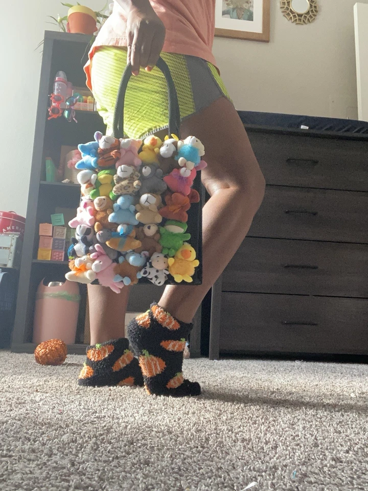 TCB Freestyle Stuffie Jute Totes - Made To order (: All One of a Kind 🌞 - Image 3 of 3