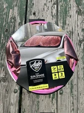 2-Piece AUTO DRIVE Car Windshield Twist Sun Shade Universal Fit • Golden Rose