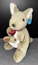 Uni Toys Australia Kangaroo Mother And Baby Joey Plush Stuffed Animal 10  TQ1