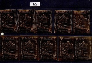TA 5X UMM AL QUWAIN 1968 MNH PERF IMPERF OLIMPIADAS ESQUÍ