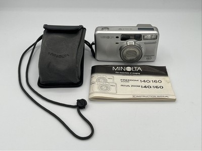 Minolta Freedom Zoom 160 Date 35mm Point & Shoot Film Camera w/ Manual New Batt