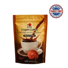 DXN Lingzhi Black Coffee 20 Sachets – Sugar-Free Ganoderma Reishi Instant Drink