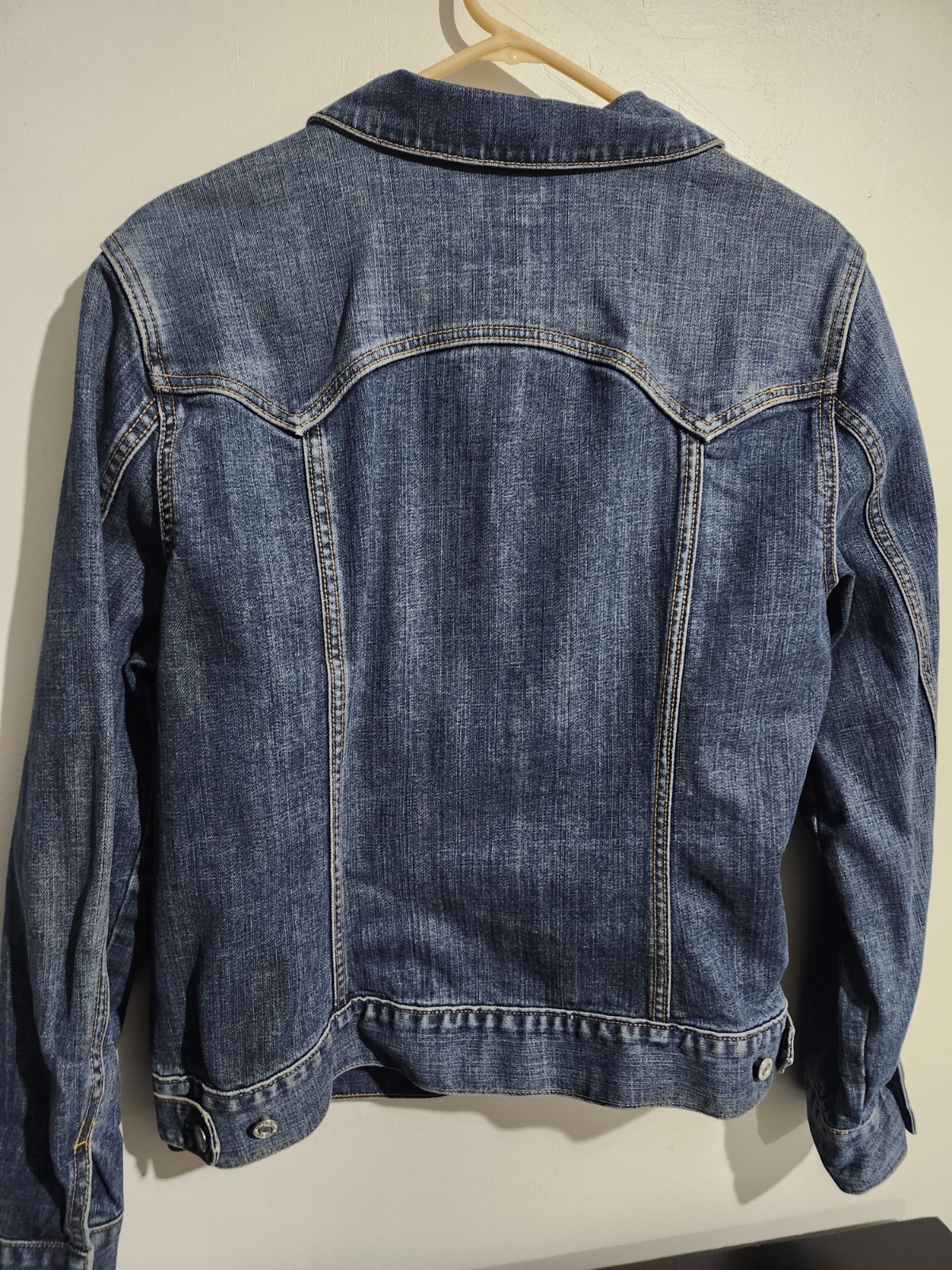 Gap Stretch Button Collared Women's Denim Jacket … - image 7