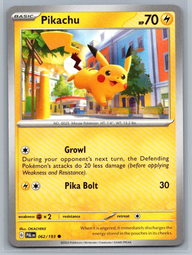 Pikachu 062/193 Paldea Evolved Common Pokémon TCG 2023 | eBay