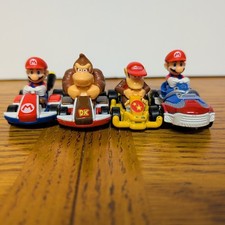 Hot Wheels Mario Kart LOT 4 Cars Mario Donkey Kong Diddy Kong Mario Shoe
