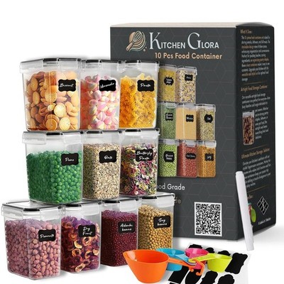 Luftdichte Müsli Aufbewahrung Behälter Set 5/10/20/30 BPA Frei Speisekammer Lebensmittel Boxen UK