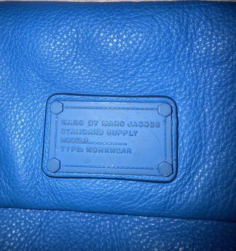 Marc by Marc Jacobs Small Blue Pebbled Leather Crossbody Bag - Picture 2 of 11