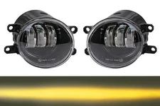 Toyota Avensis Front Fog Light Set LED Triple Black Ultra Yellow 06-08 Pair