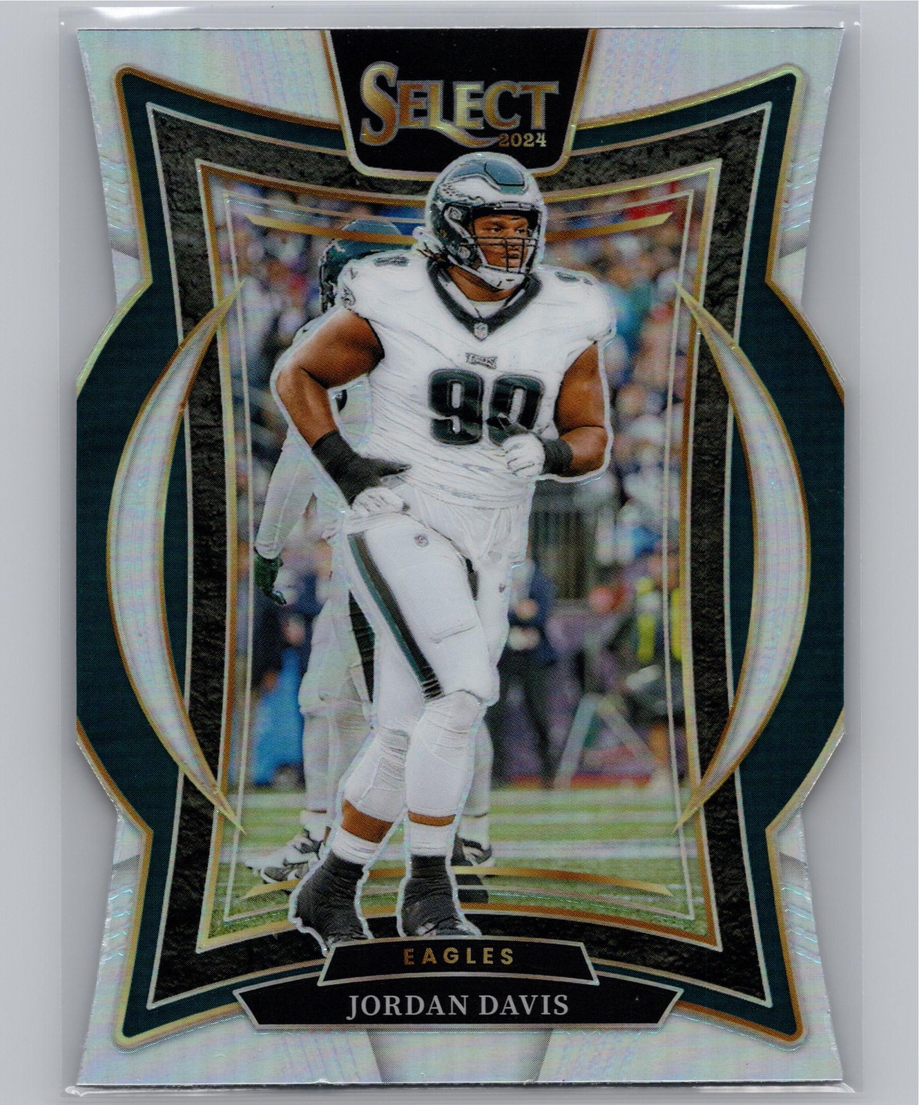 2024 Panini Select Jordan Davis #72 Silver Prizm Die Cut Philadelphia Eagles
