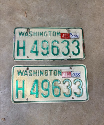 1968 to 1986 Washington State Truck License H-49633