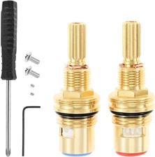 Brass 1-001 1-002 Ceramic Valve Cartridge Set For Ceramic Cold Hot Cartridges