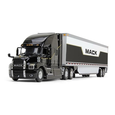 #ad Mack Anthem Sleeper Cab w 53#x27; Box Trailer First Gear DCP Black 1 64 NIB $66.95