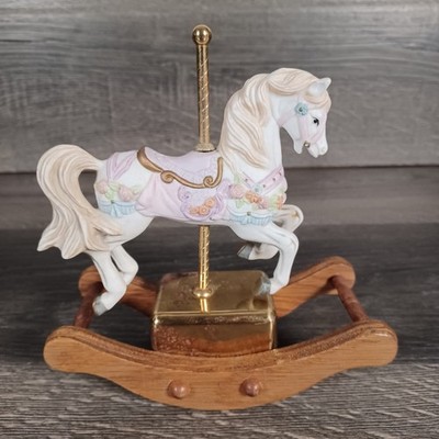 VTG Westland Giftec Carousel Rocking Horse Music Box In the Old Good Summer Time