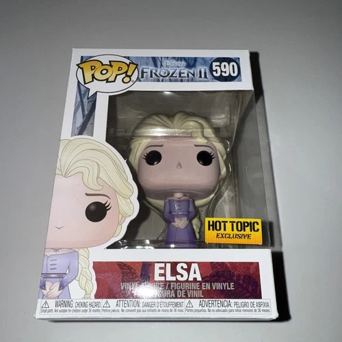 Funko Pop! Disney Frozen II Elsa #590 Hot Topic Exclusive Vinyl Figure in Box