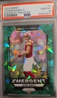2024 Panini Prizm Emergent #2 Jayden Daniels Emergent-Green Ice PSA 10 GEM MT