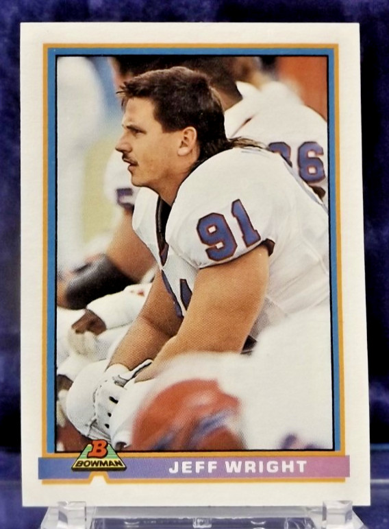 1991 Bowman #38 - Jeff Wright - Buffalo Bills - Near Mint