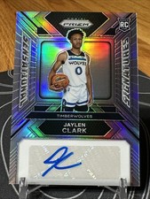 2023-24 Prizm Sensational Signatures Jaylen Clark Rookie #SS-JC Silver Prizm RC