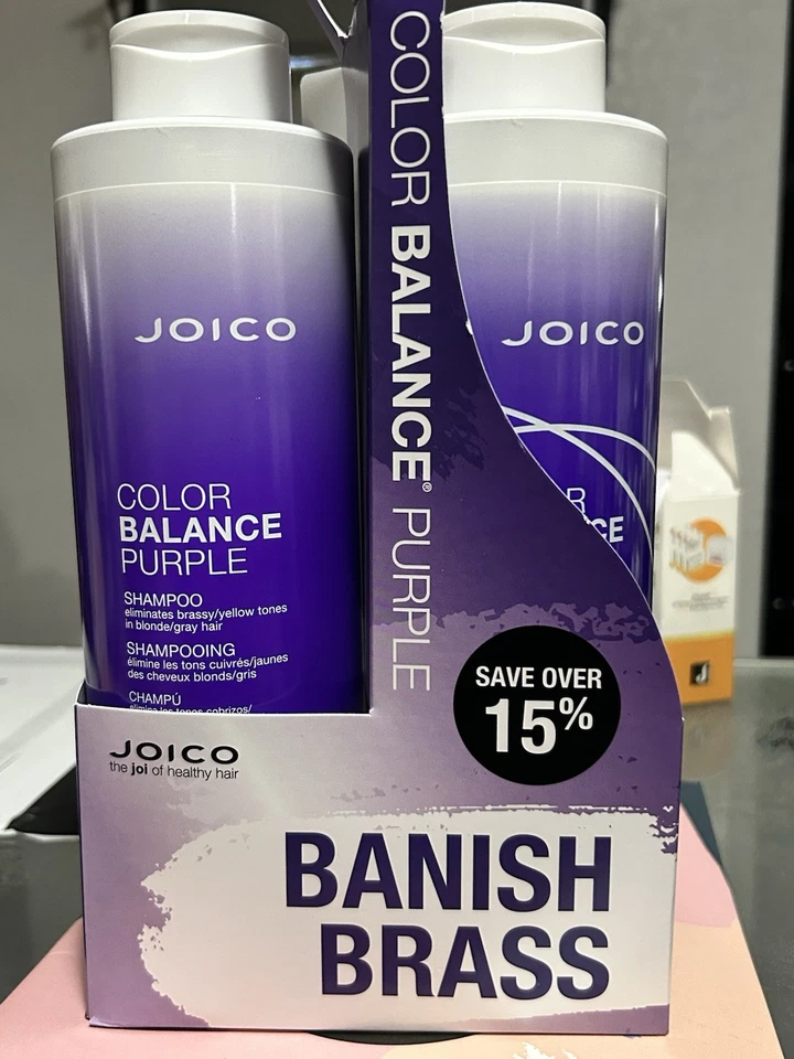 Juego de champú y acondicionador Joico Color Balance púrpura - 33,8 oz Foto 2 de 2