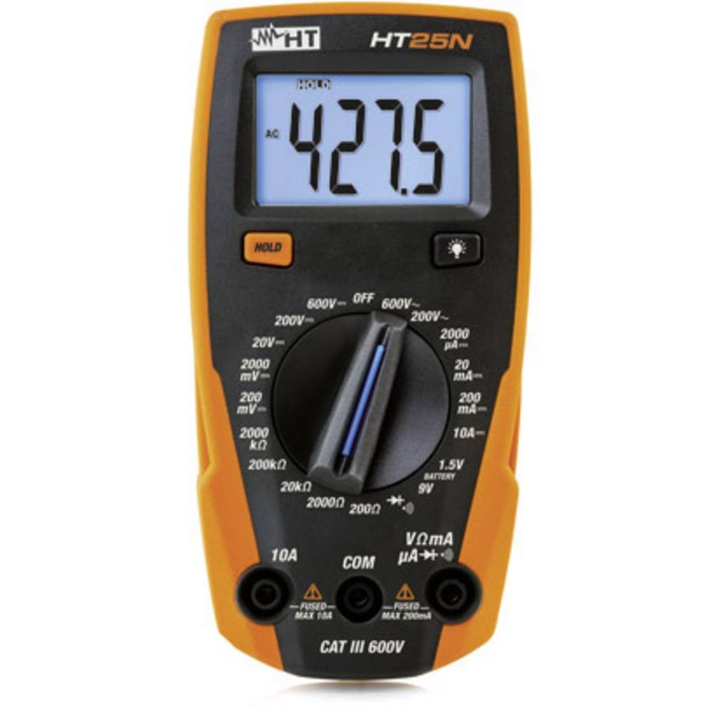 Multimètre numérique HT25N appareil de mesure électrique CAT III 600V pour tester circuit
