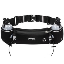 Running Belt with Water Bottles, Hydration Belt for Men and Women, Water Bott...