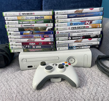 Xbox 360 White Console 60gb and Games Lot - Tested and Working 