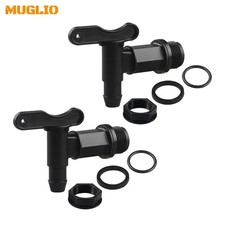 Pair Of Water Butt Tap Hozelock Barrel Plastic Adaptor Beer Rain Brew 3/4"