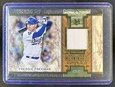 2025 Topps Museum Freddie Freeman Meaningful Material Jersey Gold #/49
