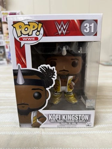 Funko Pop! WWE Kofi Kingston #31 Vaulted Vinyl Figure New Day White Outfit -NEW-