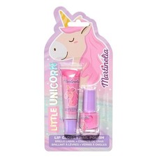 Martinelia Little Unicorn Beauty Duo - Brillo de labios y esmalte de uñas rosa nuevo