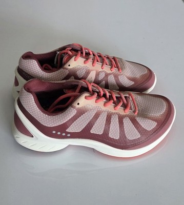 New Womens Ecco Biom Fjuel Blaze Low Pink Coral Comfy Shoe EU 36 Size 5-5.5