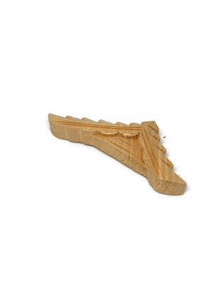 Kuckucksuhr Chaletdach 100 mm x 40 mm, handgeschnitztes Lindenholz, unbehandelt
