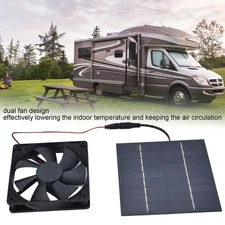 Solar Powered Exhaust Fan 10W Single Fan Waterproof Solar Panel Fan  Kit