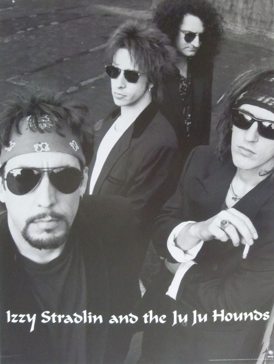IZZY STRADLIN & JU JU HOUNDS U.S. PROMO POSTER - Hard Rock / Metal