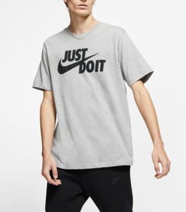 Nike Men's Sportswear Just Do It Swoosh Graphic T-Shirt AR5006-063 Dark  Grey | eBay