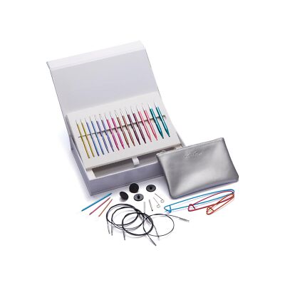 KnitPro Deluxe Gift Set - Zing Interchangeable Circular Needles (3.50-8.00mm)...