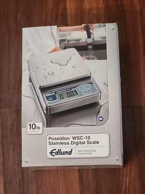New Edlund Poseidon WSC-10 Digital Scale 10lb NSF Commercial Washable Digital