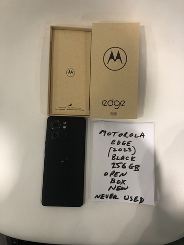 Motorola Edge, (2023), débloqué, noir - boîte ouverte, jamais utilisé. état neuf - Photo 2 sur 2