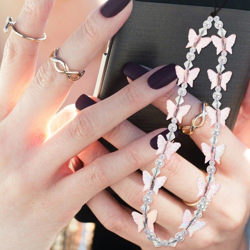 2 PCS Mädchen Süßer Handyanhänger Handy-Charme-Armband Ästhetisch - Zdjęcie 3 z 12