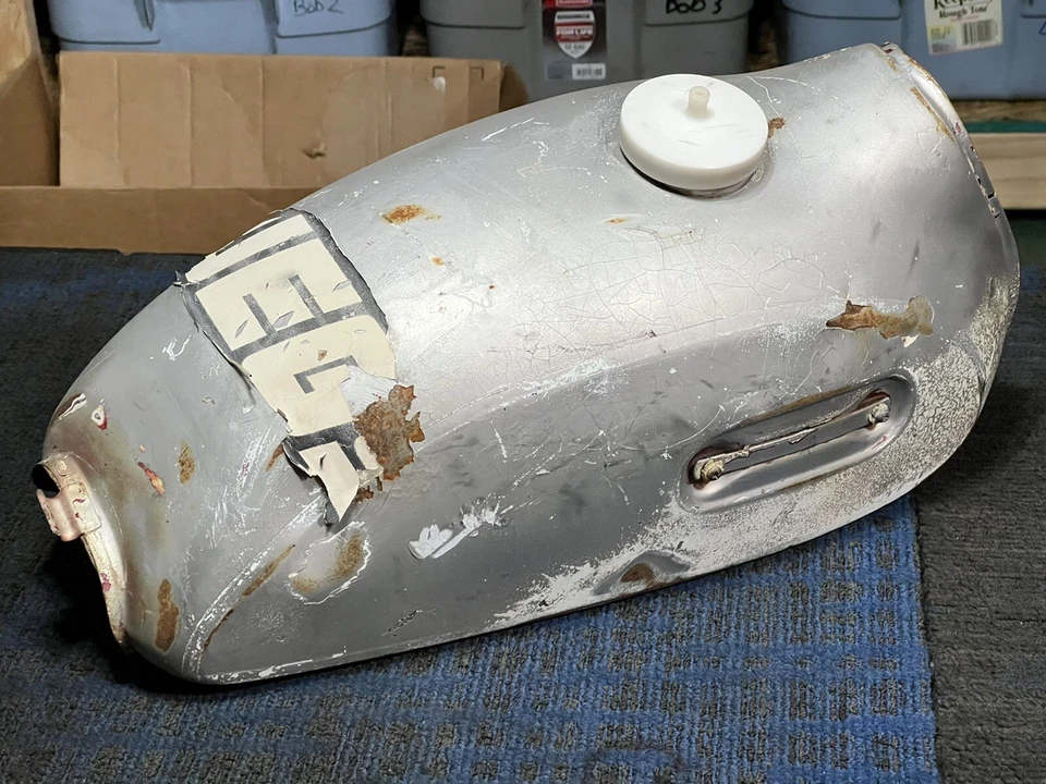 Yamaha AT1 AT1MX 125 1969 1970 1971 Enduro gasolina tanque de combustible Foto 4 de 4