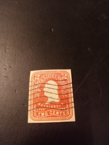 Antique Rare 1732 / 1799 George Washington Postage Stamp Two Cents - Picture 6 of 6