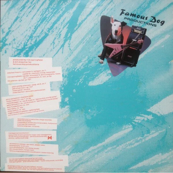 Rick Springfield - Tao (LP, Album) (Near Mint (NM or M-)) - Image 4 of 4