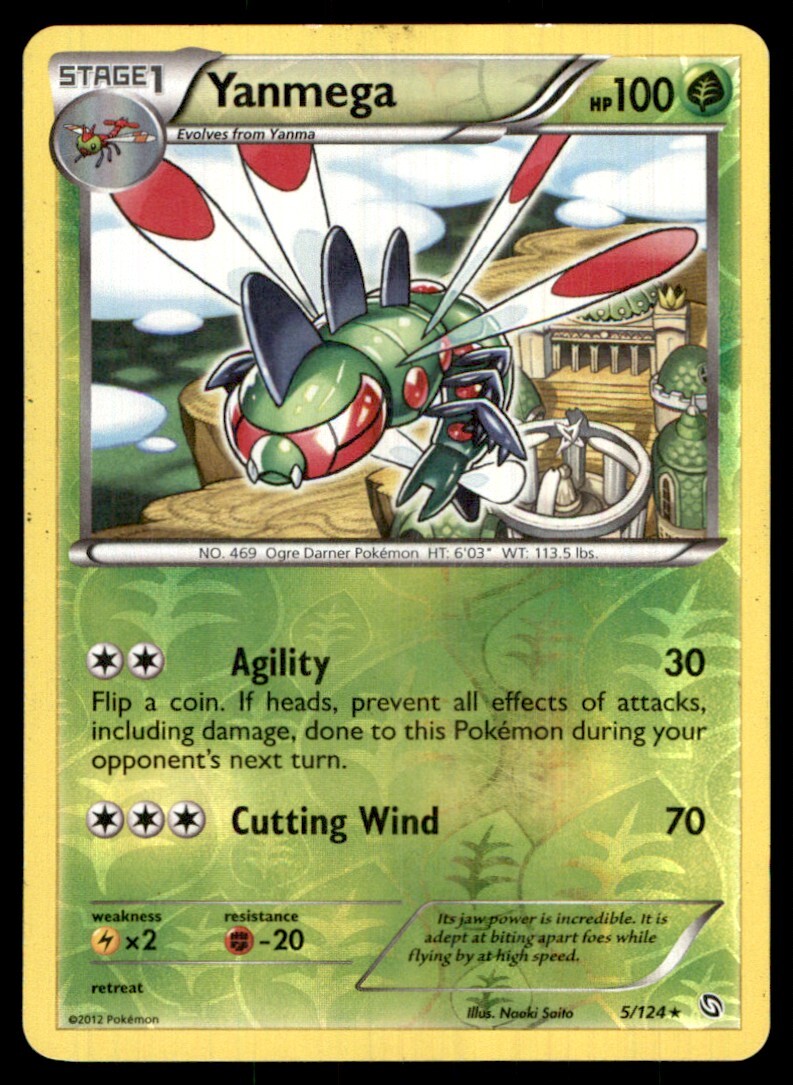 2012 Black & White - Dragons Exalted Reverse Holo Yanmega #5