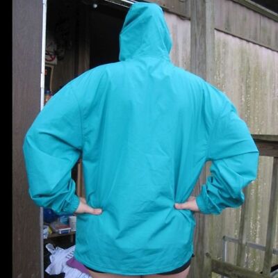 SJC San Jacinto College Mint Green Windbreaker Hoodie Jacket