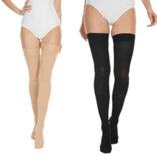 Compression Stockings Thigh High for Women Men 30-40 mmhg Graduated Compression