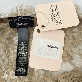 Agent Provocateur Gayle SOIREE Gold Brief AP4 Large NWT $560