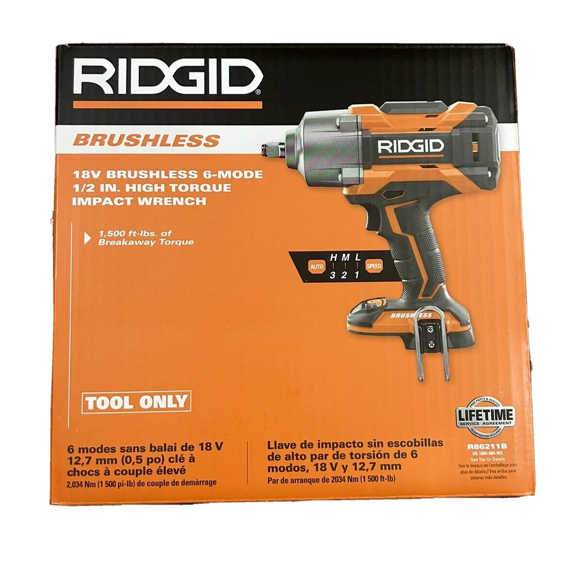 RIDGID R86211B OCTANE 18V 6 Mode 1 2